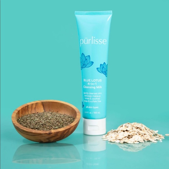 Purlisse Blue Lotus 4-in-1 Cleansing Milk - Picture 3 of 8